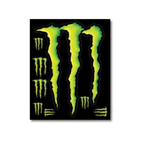 Planche Stickers Monster Energy 