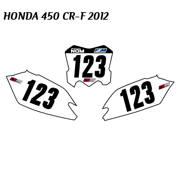 Kit Fonds Plaques HONDA CRF 450 Standard