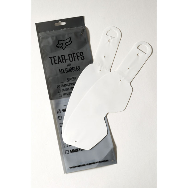 Tear offs laminés Fox AIRSPACE / MAIN ll 20 pack