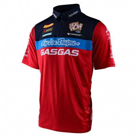 Polo Troy lee designs GasGas Team rouge