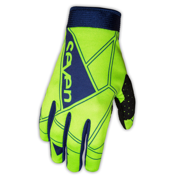 Gants cross seven zero geo vert fluo