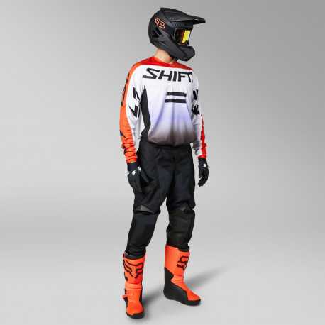 Tenue Shift White Label Fade noir blanc orange