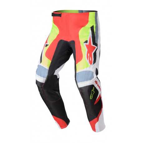 Pantalon Alpinestars Fluid Agent Noir Rouge Jaune fluo