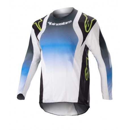 Maillot Alpinestars Enfant Racer Push bleu blanc