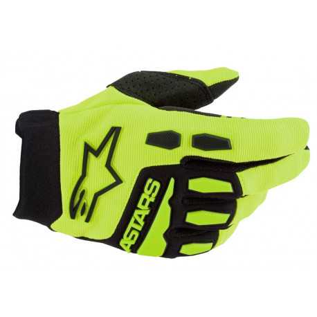 Gants Cross Alpinestars enfant & Kids Full Bore Jaune Fluo Noir