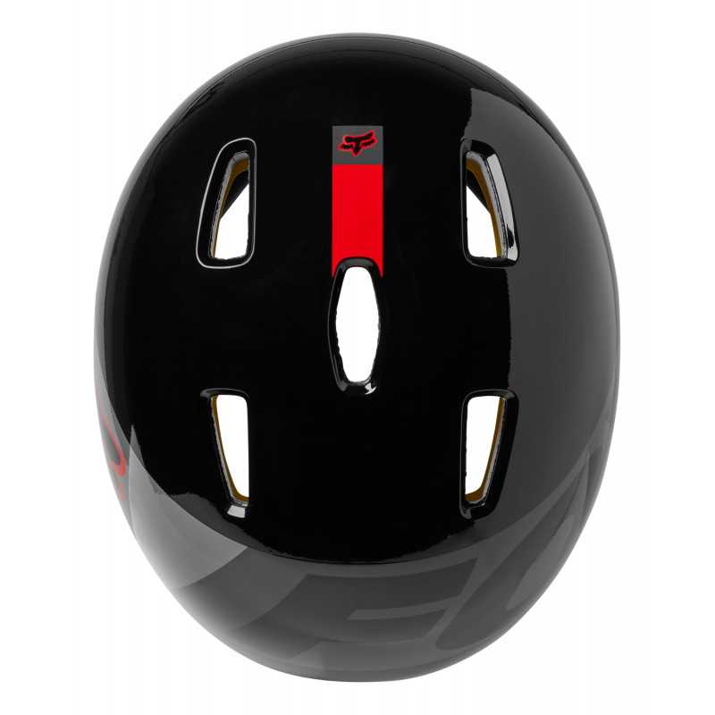 Casque bol Fox Flight TOGL noir, casque skateboard