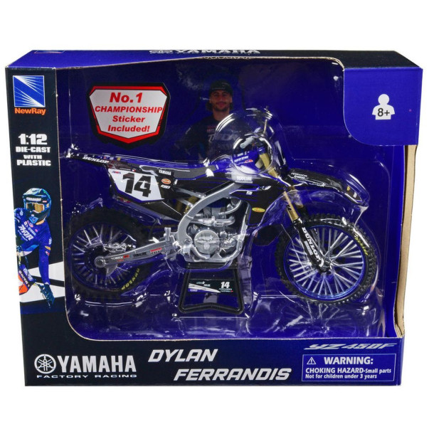 Moto miniature Yamaha 450 YZF Dylan FERRANDIS 1/12°
