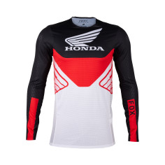 Maillot Fox Flexair Honda noir blanc 2024