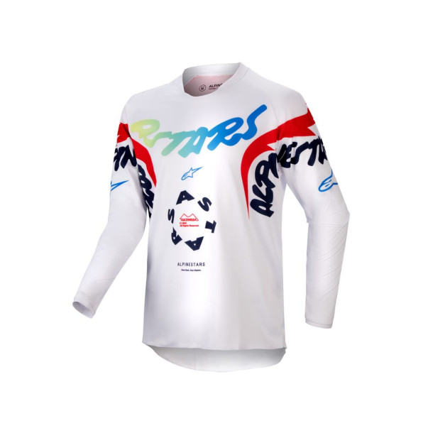 Maillot cross Alpinestars Enfant Racer HANA Blanc Multicolores 2024