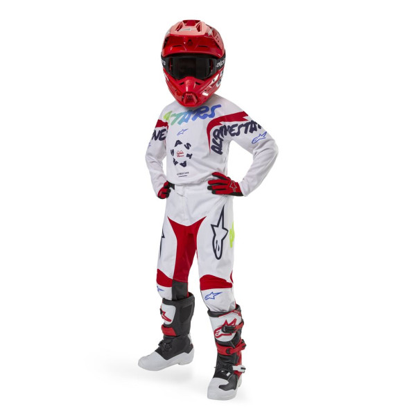 Tenue cross Alpinestars Enfant Racer HANA Blanc Multicolores 2024