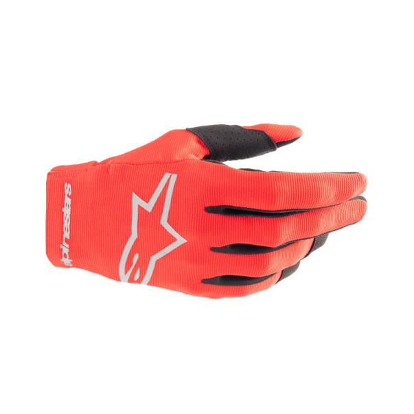 Gants cross Alpinestars enfant Radar Rouge Argent