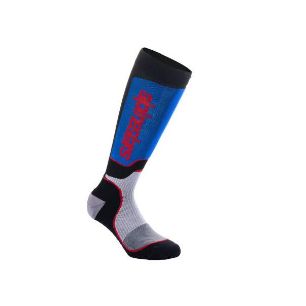 Chaussettes Cross Enfant Alpinestars MX PLUS Noir Blanc Bleu Royal 2024