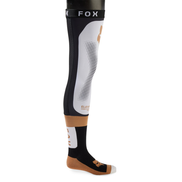 Chaussettes longues cross Fox Flexair Brace Noir Blanc 2024