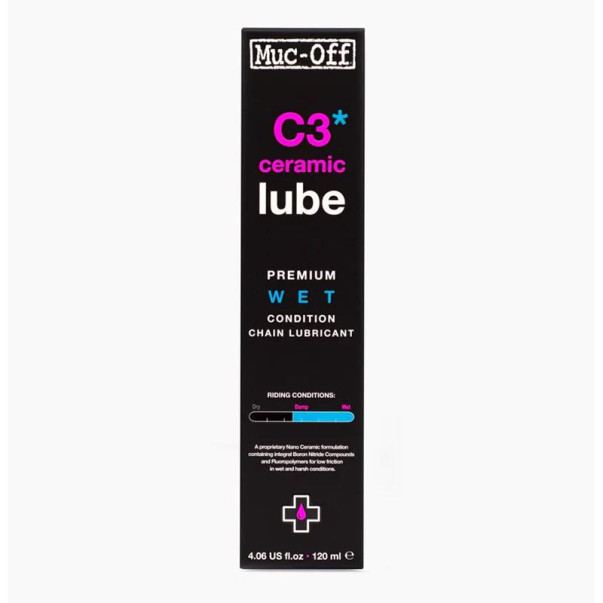 Lubrifiant MUC-OFF Ceramic Wet conditions humides 120ml