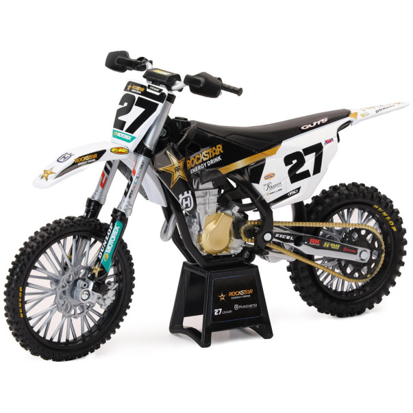 Moto miniature Husqvarna 450 FC Rockstar Malcom Stewart 1/12° NewRay