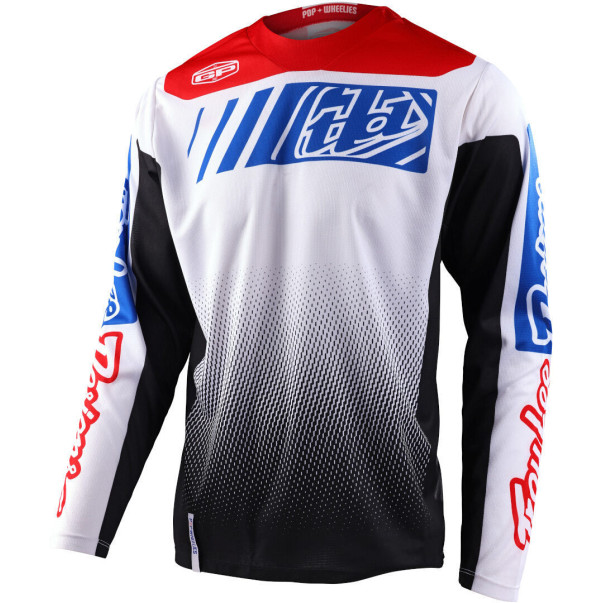 Maillot cross Troy lee designs GP ICON Noir Bleu 2024