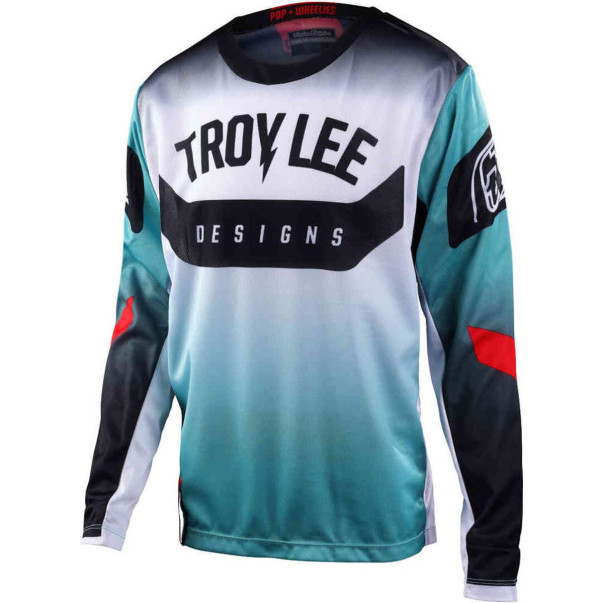 Maillot cross Troy lee designs Enfant GP ARC Turquoise 2024