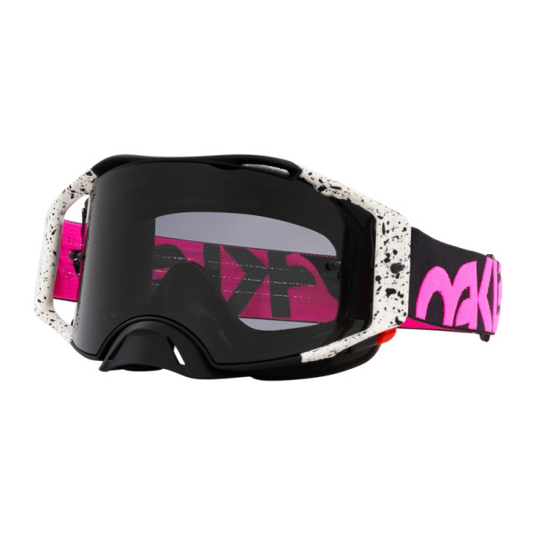 Masque Oakley AIRBRAKE MX Black Splatter écran gris foncé