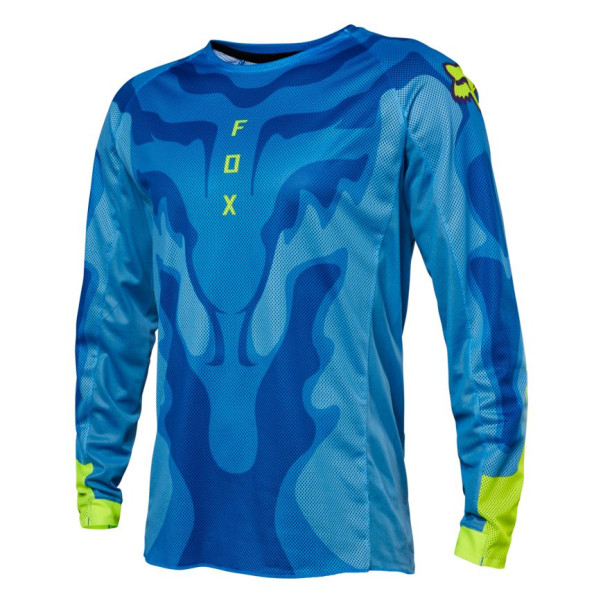 Maillot Cross Fox Airline EXO Bleu Jaune