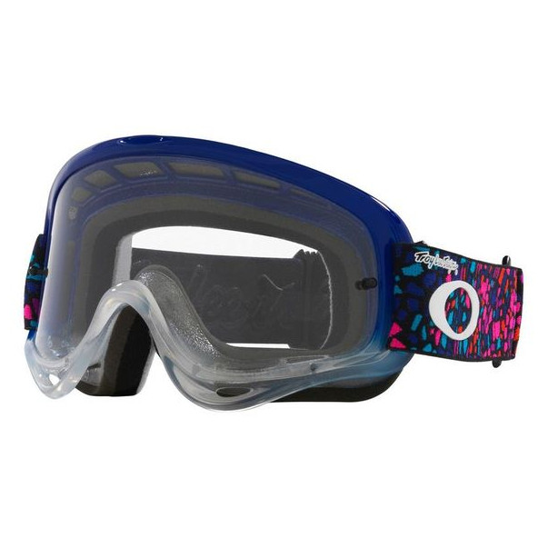 Masque Oakley O Frame MX Troy Lee Designs Tessell Blue écran clair