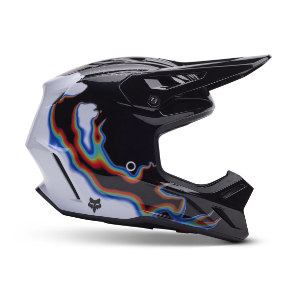 Casque cross Fox V3 RS Edition Limitée SCANS Blanc 2024