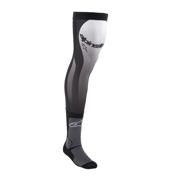 Chaussettes longues cross Alpinestars Brace Noir Blanc 2024