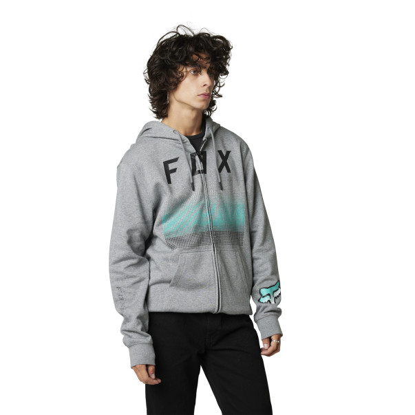 Sweat Fox homme FGMNT Zippé Gris