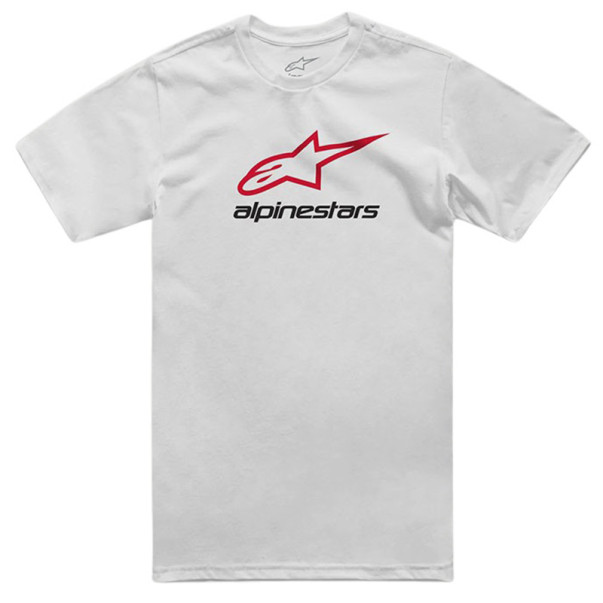 T-shirt homme Alpinestars Always 2.0 CSF Blanc Rouge Noir