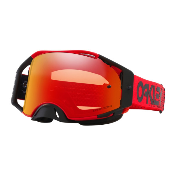 Masque Oakley Airbrake MX Rouge Bleu B1B écran Prizm Mx Torch Iridium