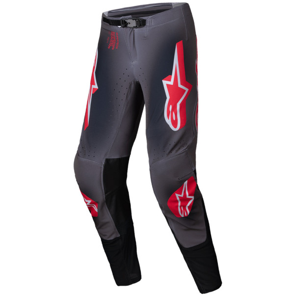 Pantalon Cross Alpinestars Supertech Lipan Gris Foncé Rouge 2025