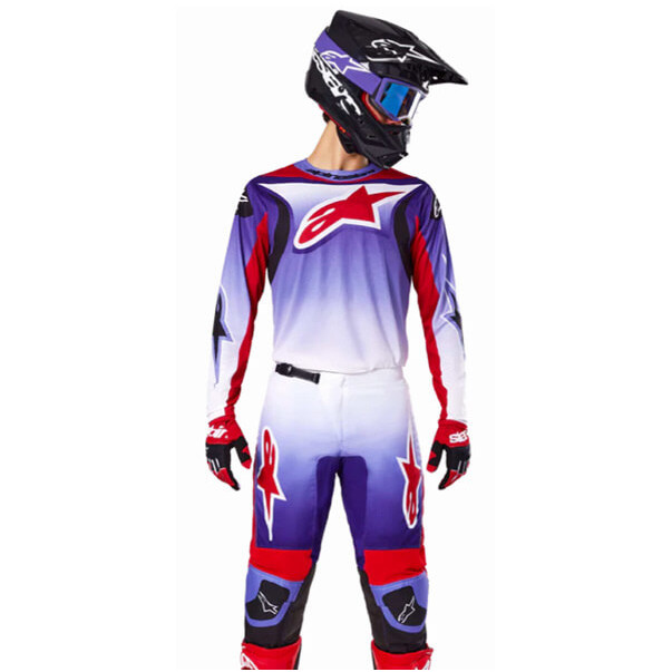 Tenue Cross Alpinestars Fluid Wurx Violet Rouge 2025