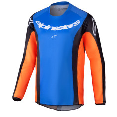 Maillot Cross Alpinestars Enfant Racer MELT Orange Bleu 2025