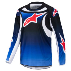 Maillot Cross Alpinestars Enfant Racer WURX Bleu Noir 2025