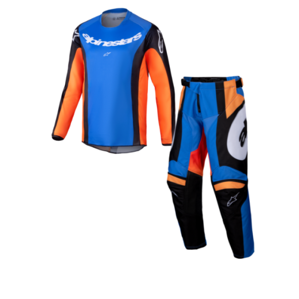 Tenue Cross Alpinestars Enfant Racer MELT Orange Bleu 2025