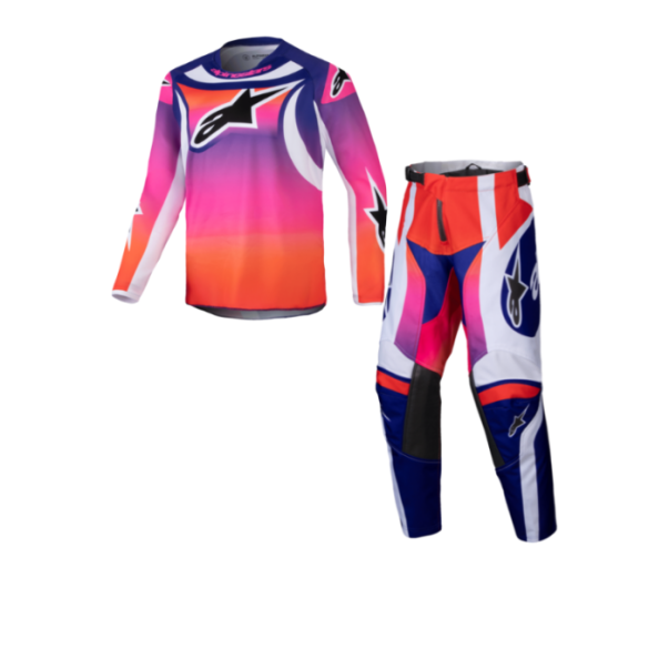 Tenue Cross Alpinestars Enfant Racer WURX Multicolore Blanc 2025