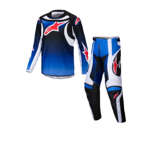 Tenue Cross Alpinestars Enfant Racer WURX Bleu Noir 2025