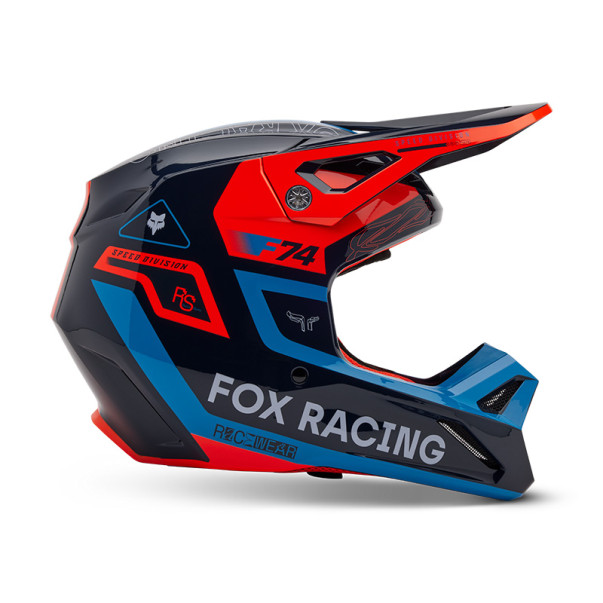 Casque cross Enfant Fox V1 RACE SPEC Bleu Nuit 2025