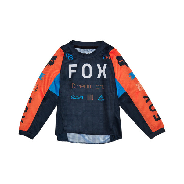 Maillot Cross Fox Kids 180 RACE SPEC Bleu Nuit 2025