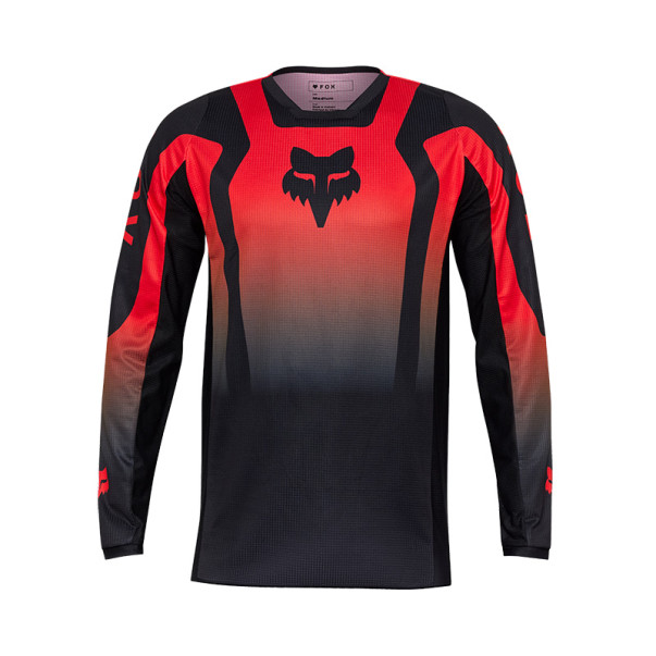 Maillot Cross Fox 180 LEAN Rouge Fluo 2025