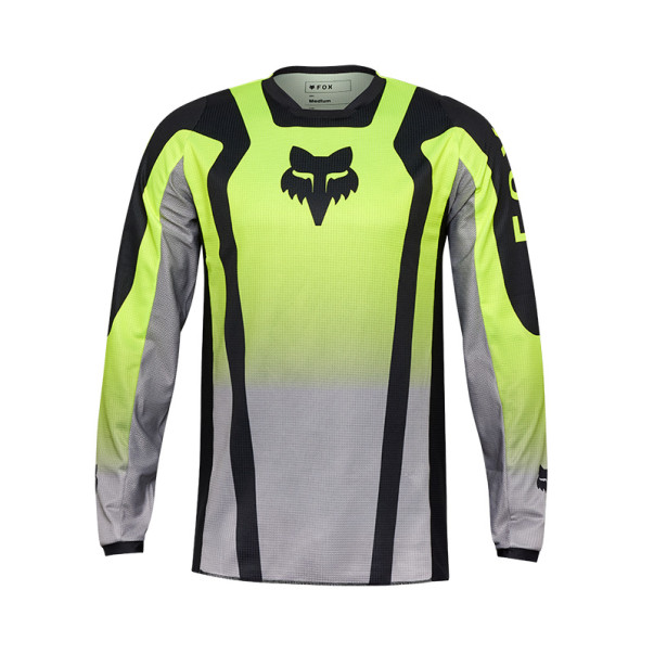 Maillot Cross Fox 180 LEAN Jaune Fluo 2025